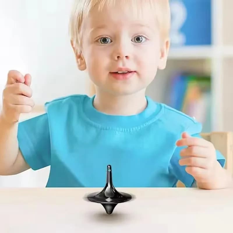 Mini Giroscopio in Metallo, Fidget Spinner, Giocattolo Antistress per Adolescenti e Adulti, Regalo per Aula e Ufficio