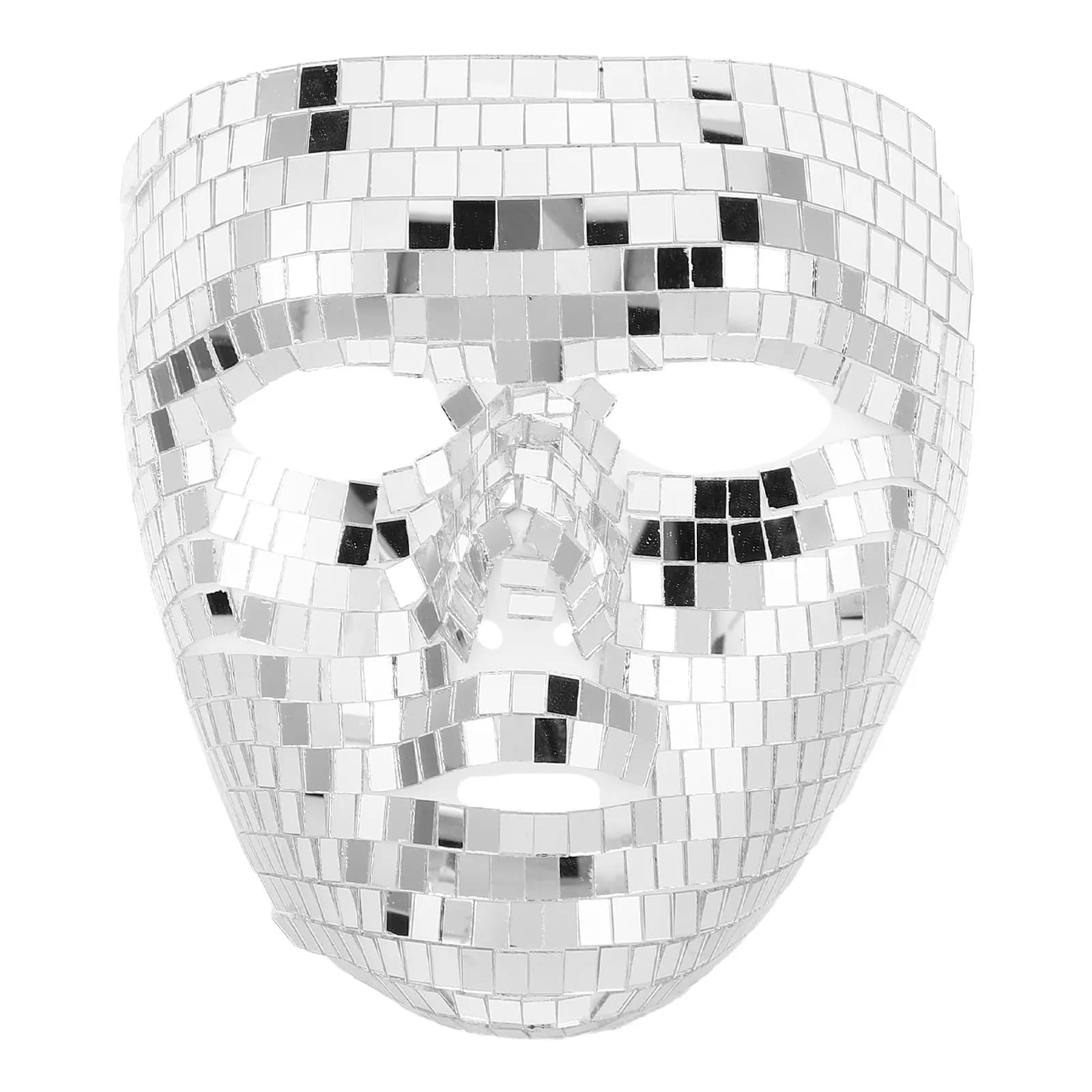 Specchio Disco Ball Mask, Reflective Full Mask Shining for Halloween, Carnival, Mask Festivals, Theater Shows