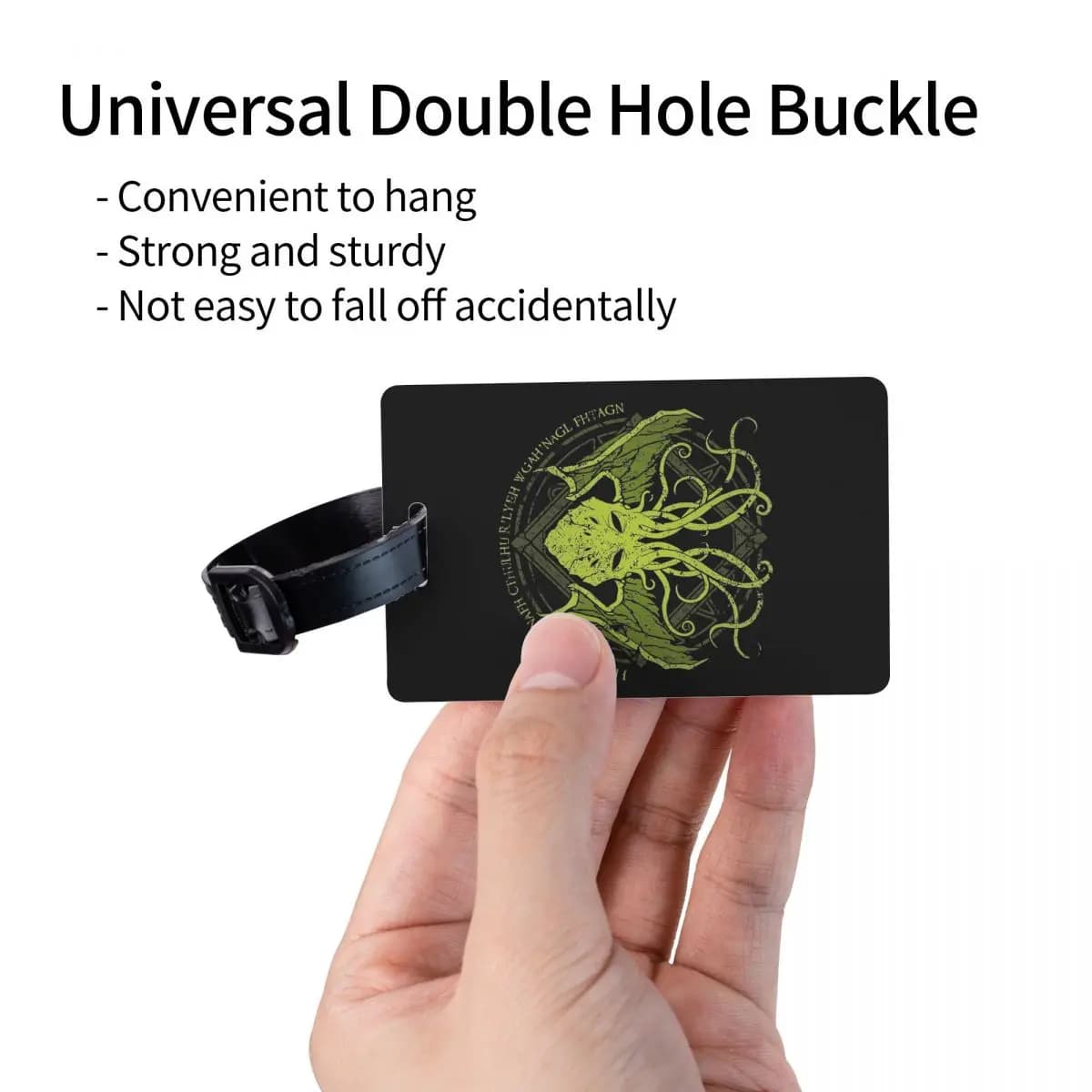 Etichette per Bagagli Fantasy con Mostro Cthulhu, Accessori per Valigie, Targhette per Bagagli da Viaggio, Porta Etichette con Nome e Indirizzo