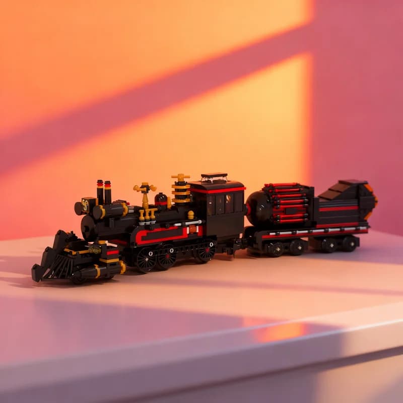 880pcs MOC Back To The Future 'Jules Verne' Time Train Model Building Blocks DIY Craft Education Collection Assemble Birthday