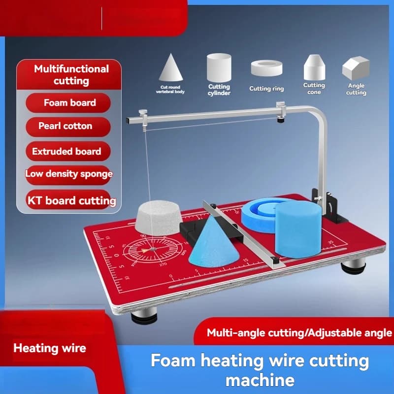 Torch Foam Cutting Machine Hot Wire Cutting Sponge Cloth Stripping Machine For Striped Cotton Extrusion Taglierina Electric Hot Plate