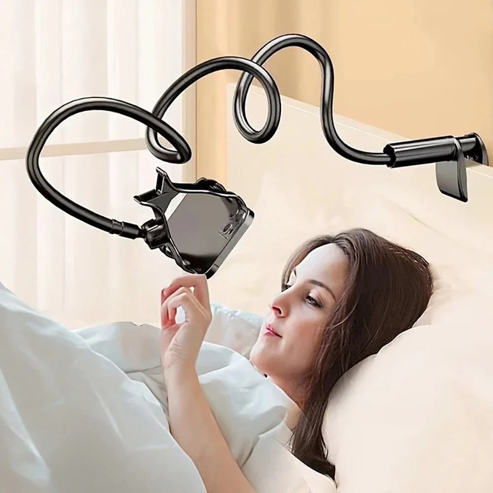 Supporto per Smartphone Flessibile e Regolabile con Clip, Universale per Casa, Letto e Scrivania