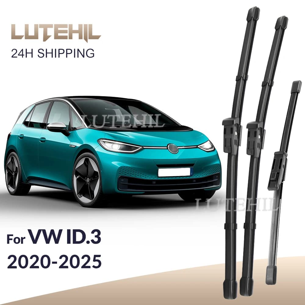 For Volkswagen VW ID.3 2020-2025 2021 2022 2023 Wiper Front & Rear Wiper Blades Windshield Windscreen Window Brushes 30"+30"+10"
