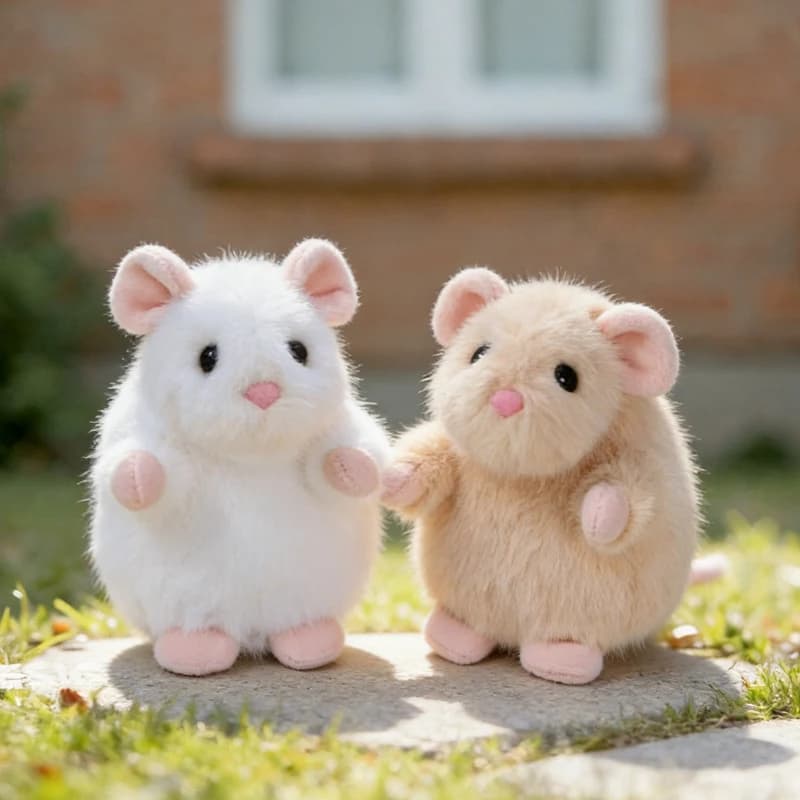 1 Pezzo 14/22cm Adorabile Peluche a Forma di Ratto, Giocattolo Morbido Imbottito, Regalo di Compleanno Kawaii