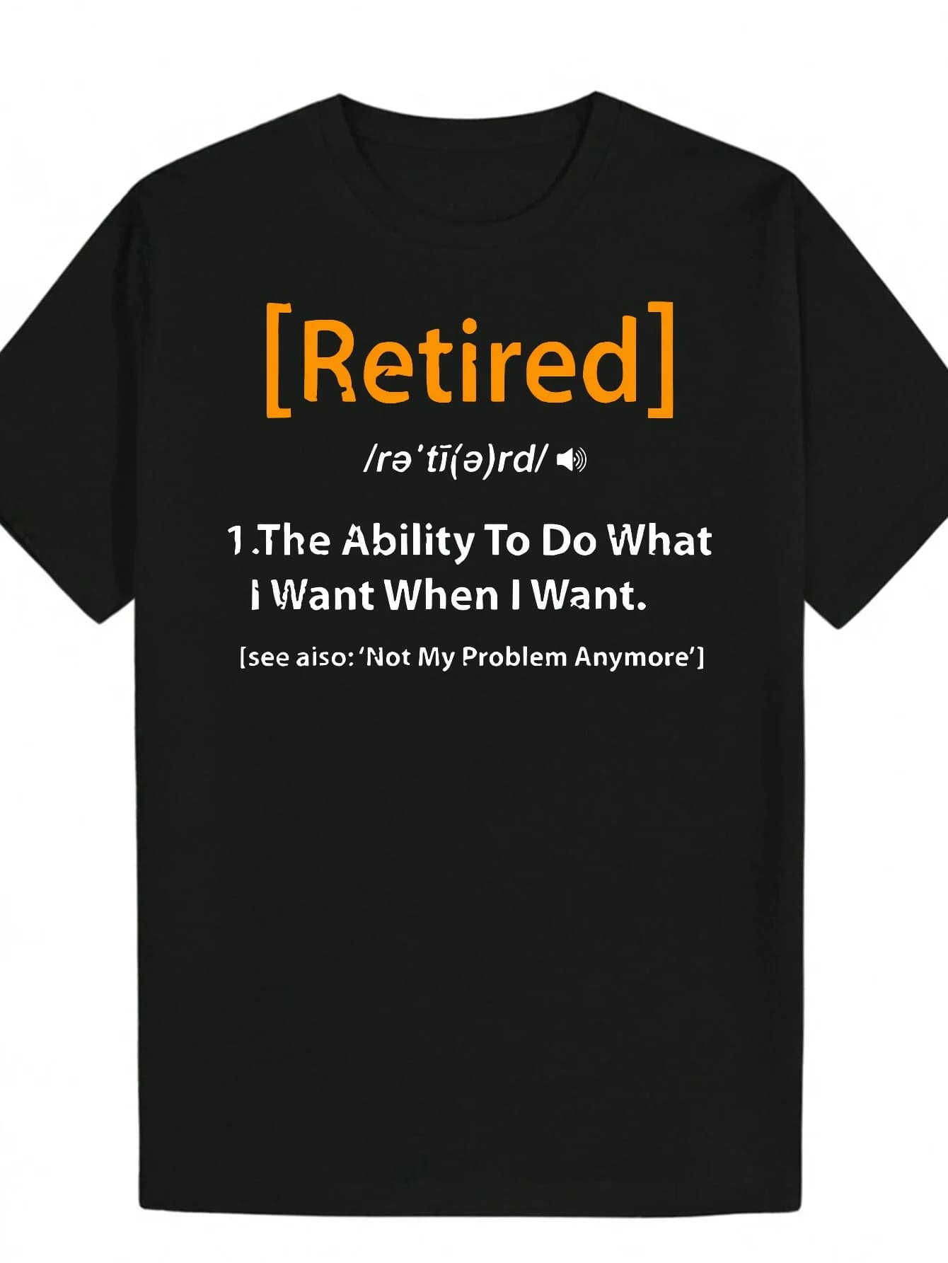 Men's Thin T-shirt printed in short sleeves with round neckline, Retireatiard model, casual and comfortable