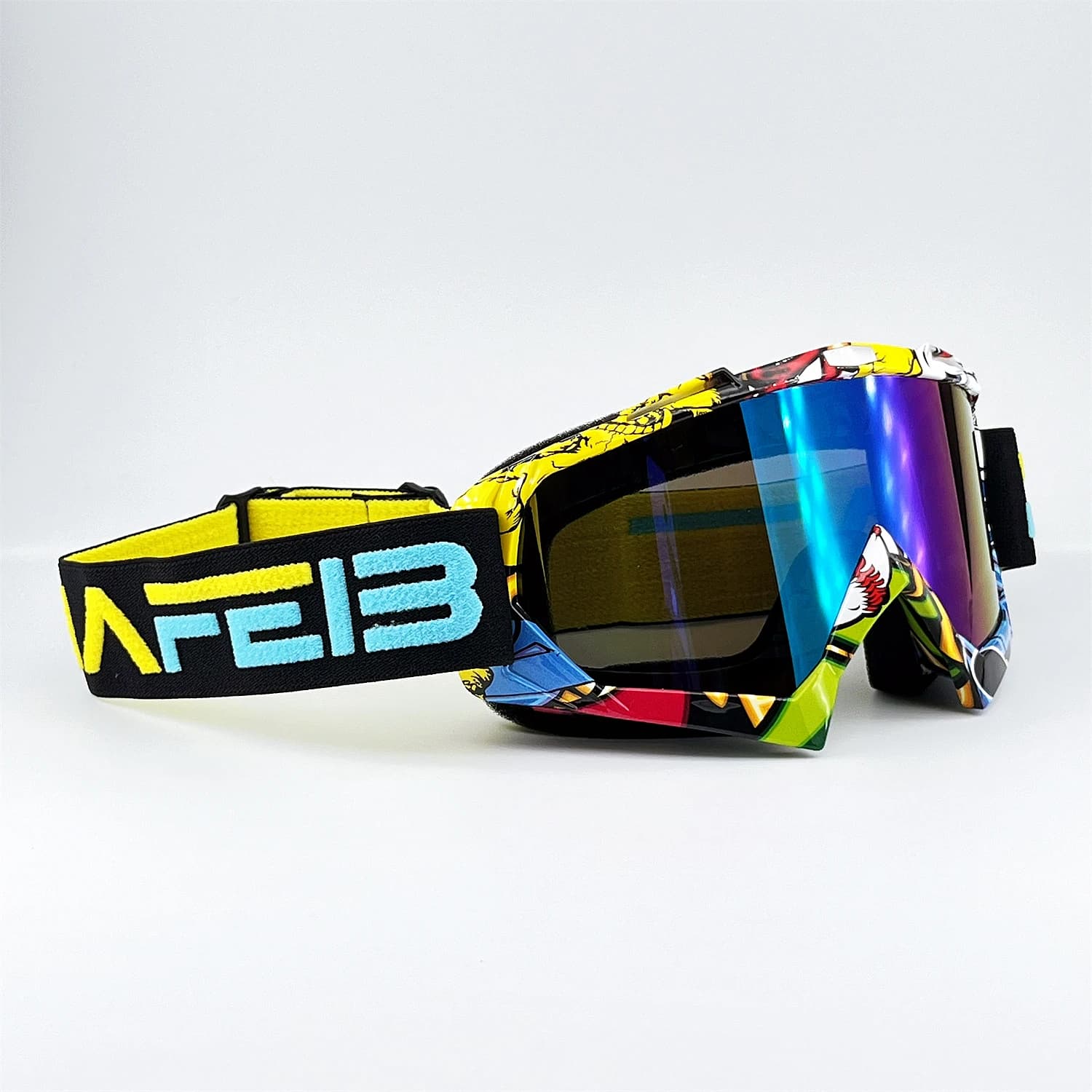 NAFEIB off-road motorcycle glasses, windproof ski glasses, universal cycling helmets for men and women, glasses