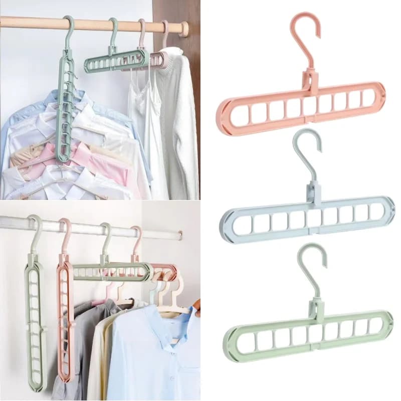 2/5 pieces magic multi-port support hangers for clothes racks plastic hangers clothes hangers for drying storage hangers