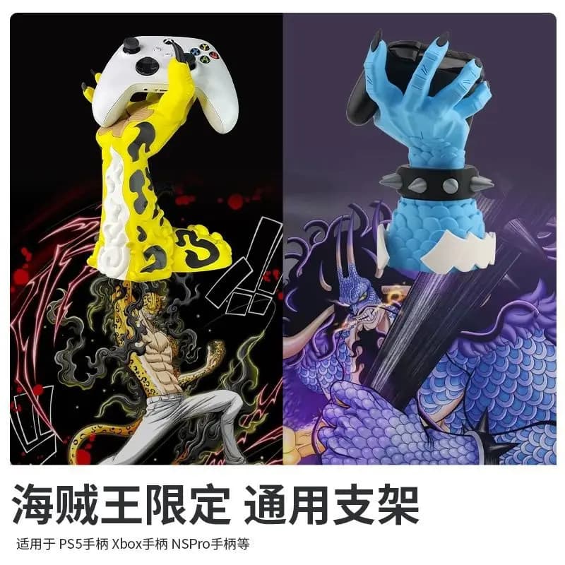 Supporto per controller di gioco One Piece Rob Lucci, accessorio da gioco anime, decorazione da scrivania, applicabile a Xbox, PS5, Game Switch, supporto per controller.