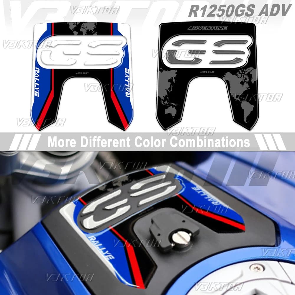 3D Resina Guanti Moto Scatola di Protezione Della Decalcomania Per R1250GS ADV R1250 GS Adventure Rallye Triple Nero 2018-2024 2023