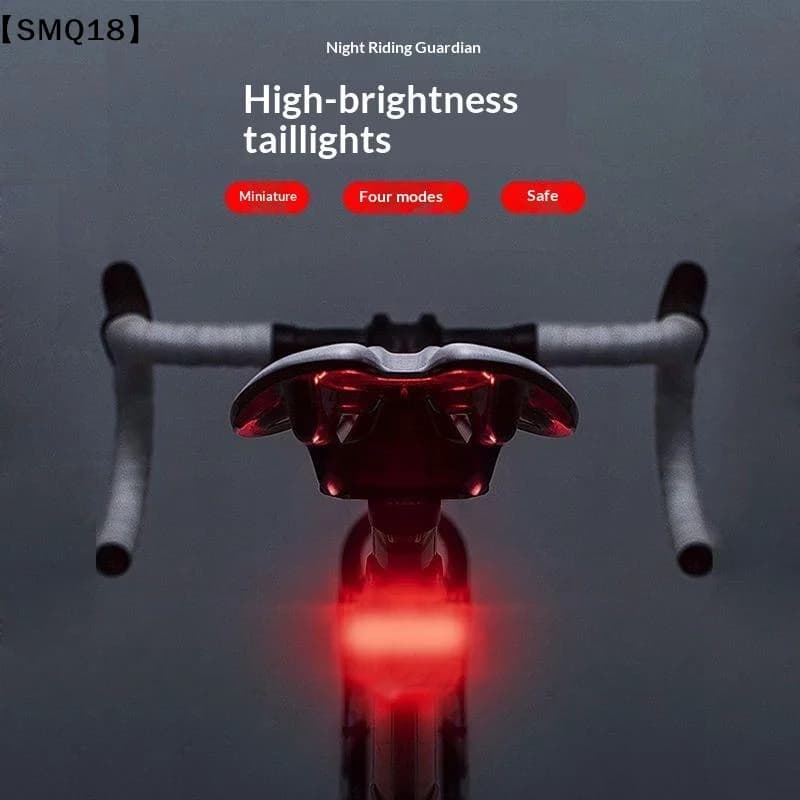 Waterproof LED Bike Light USB Rechargeable Bicycle Tail Safety Warning Light Bicycle Light Bicycle Accessories【SMQ】
