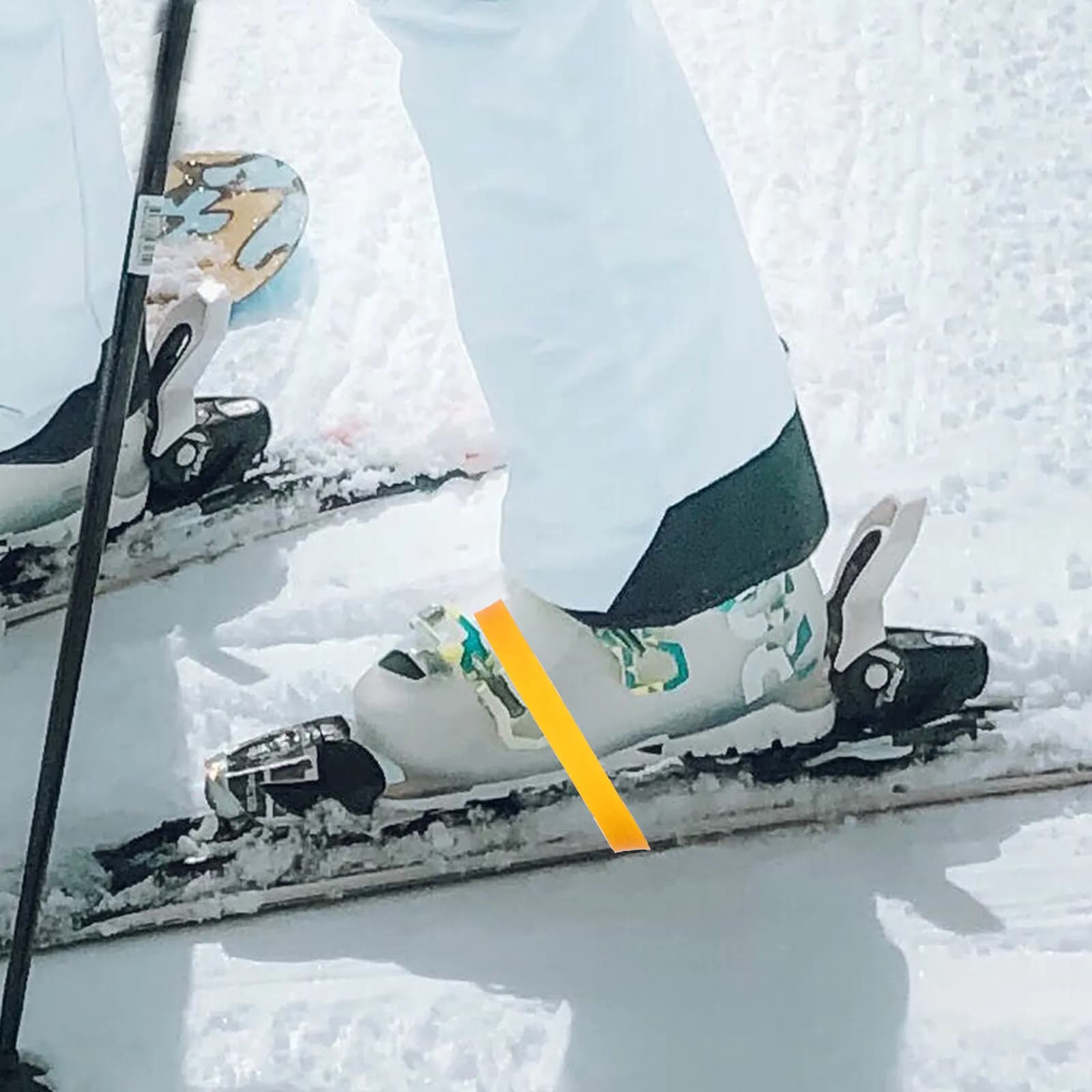 30Pcs Snowboard Binding Strap Impact Resistant Rubber Ski Board Fixing Band Easy Install Portable Ski Fix Strap