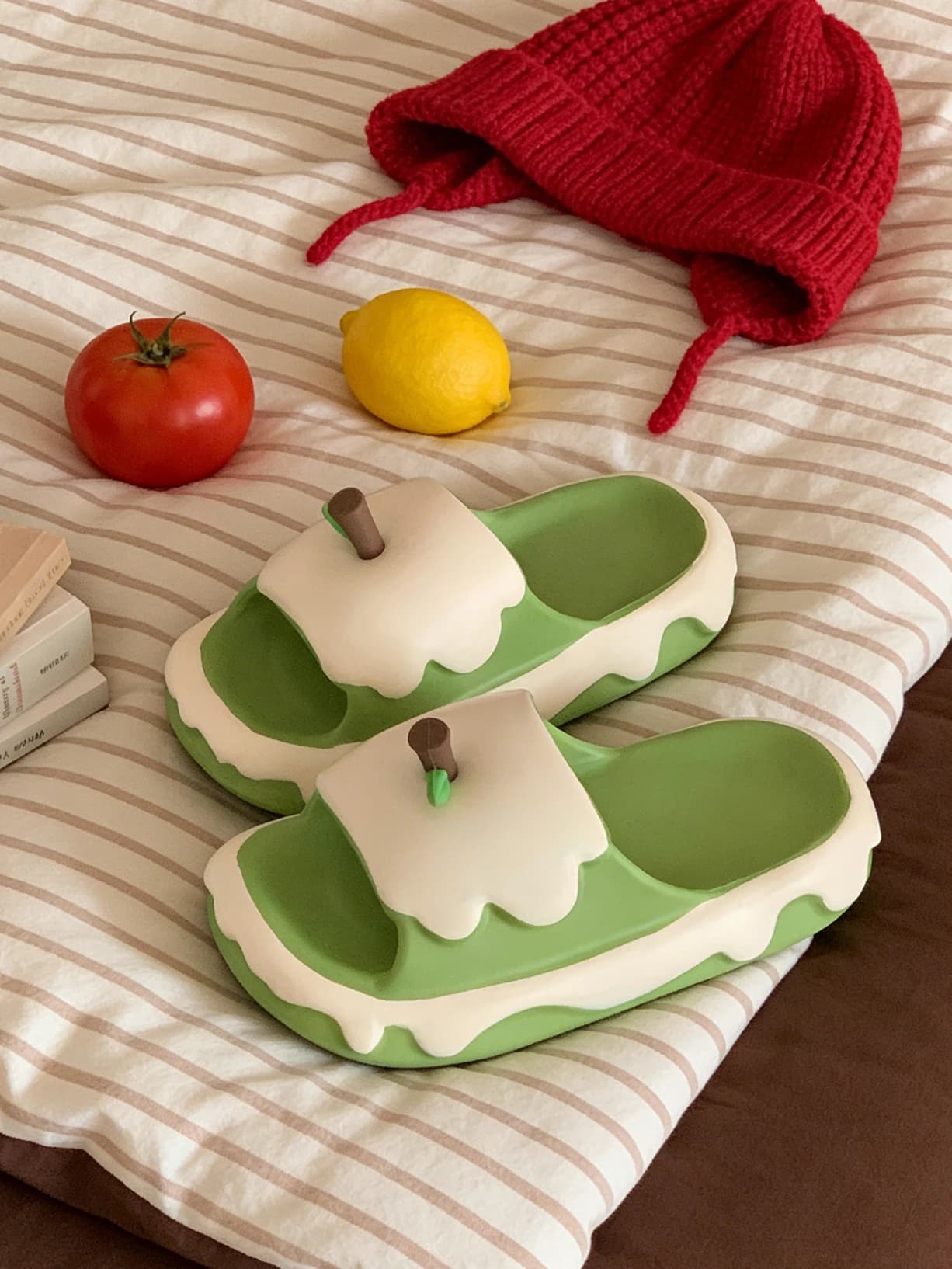 Ciabatte da donna con fantasia, per interni ed esterni, primavera estate, morbide, antiscivolo, con cinturino sottile, casual, punta tonda