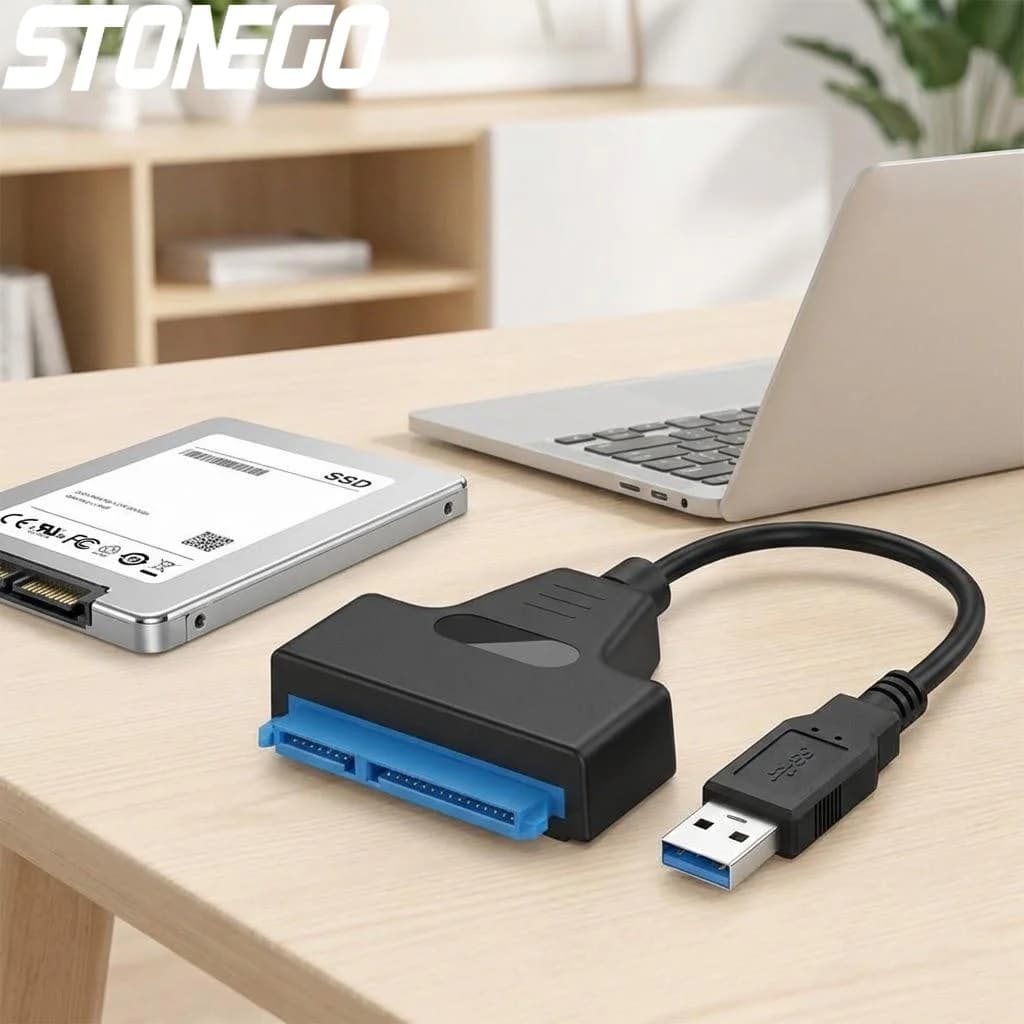 Cavo USB SATA 3, Adattatore da SATA a USB 2.0 per Hard Disk SSD Esterno da 2,5 Pollici, Compatibile