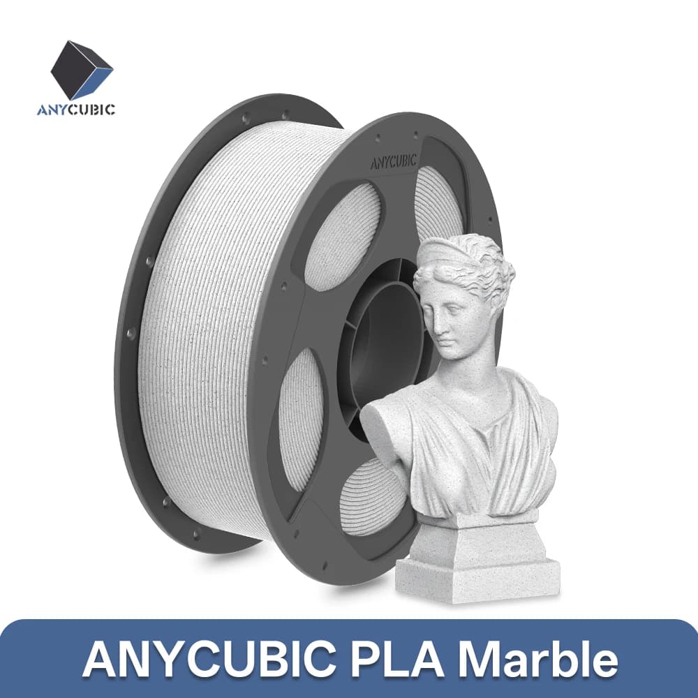 ANYCUBIC PLA PLA Marble Filament 1 kg/roll 3D Printer Texture Marble Printing Material Marmo Statue Architecture FDM 3D Printing PLA
