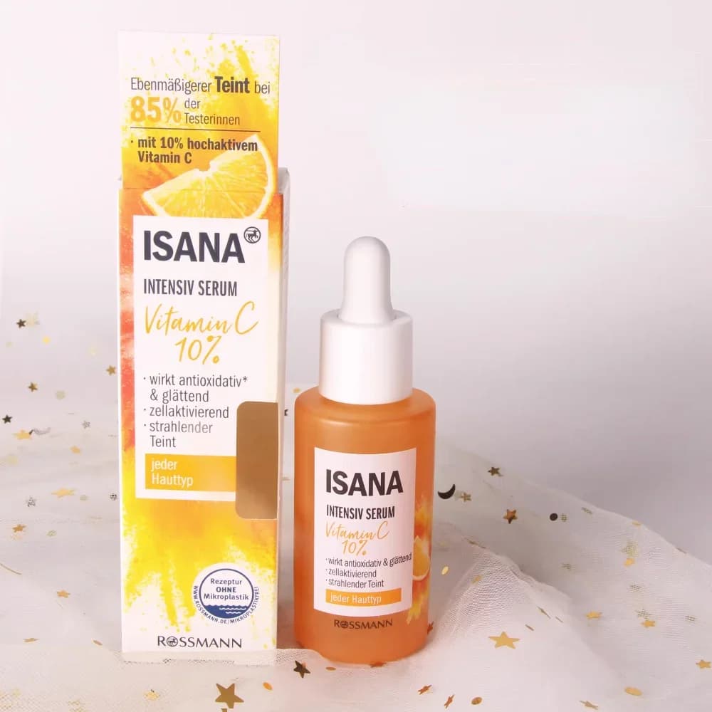 Germany Hysana Serum Intensive 30ml with Vitamin C, Double Essence VC and Hyaluronic Acid, Hydrating, Whitening and Skin Lighting