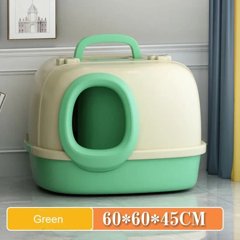 Padelle per gatti Corridoio Lettiera per gatti Lettiera per gatti super grande completamente chiusa a prova di spruzzi Toilette per gatti a prova di odore