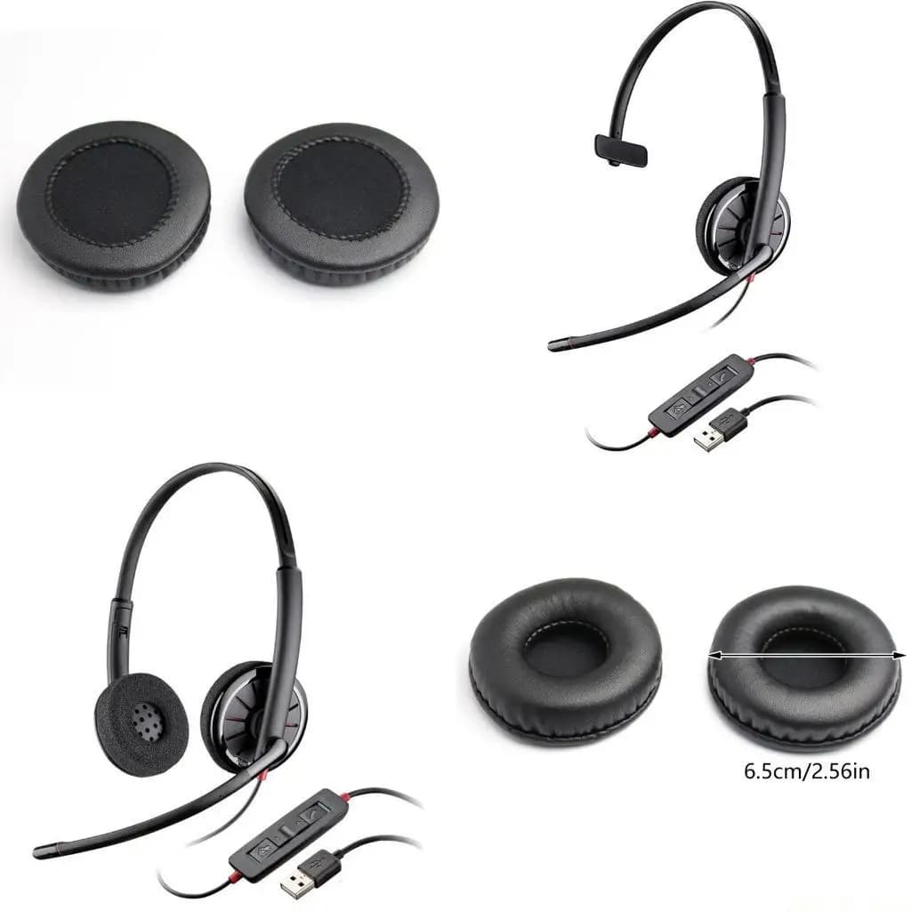 M5TD Up-to-date Fabric Bearings 1 Pair Standard Size for Blackwire C320 USB Adult Spare Teenagers
