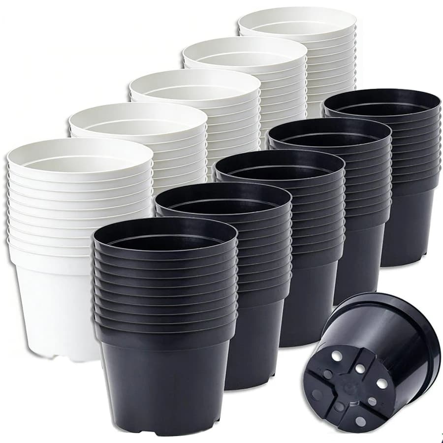 10 Pieces Mini Circular Plastic Vases for Fat, Lightweight and Reusable Plants, for Indoor Table Cultivation