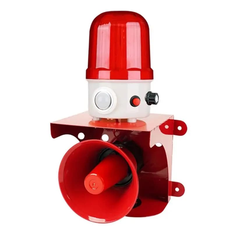 L62A Motion Sensor Security Alert With PIR Human & Animal Detection,120Db & Red Strobe,Outdoor Guard For Home Yard Farm