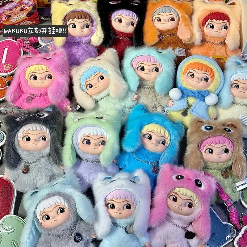Wakuku On a Roll Serie Vinile Peluche Bambola Cieca Scatola Kawaii Wakuku V3 Ciondolo Borsa a sorpresa Decor Anime Figura Scatola misteriosa Giocattolo Regalo