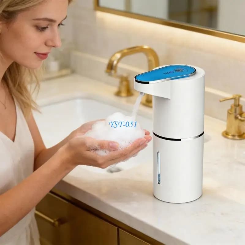 E15A Dispenser sapone a funzionamento automatico Batteria da 1200 mAh con propulsione USB per ufficio domestico