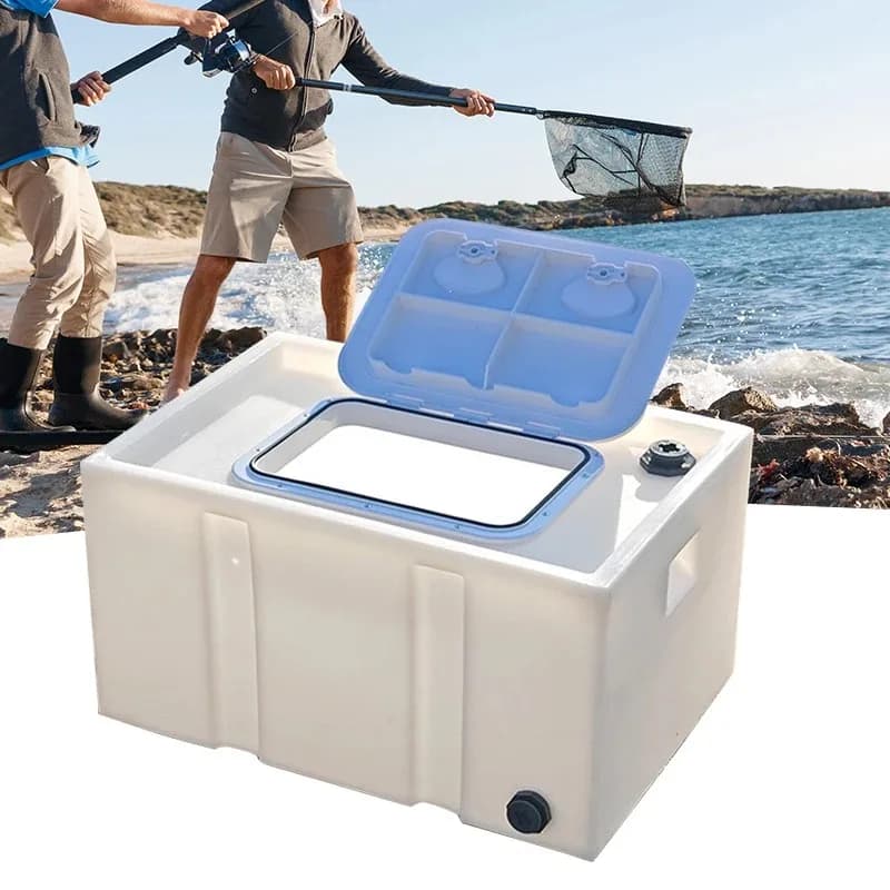 Live Fish Bucket Thickened 40L/60L/70L New Car Fishing Box Transportation Environmentally Friendly Plastic Storage Tank