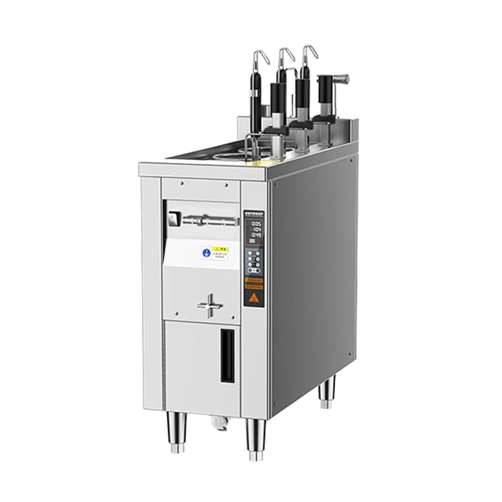 Cuocipasta a Induzione Commerciale a 3 Cestelli con Sollevamento Automatico per Ristoranti, per Spaghetti e Ramen