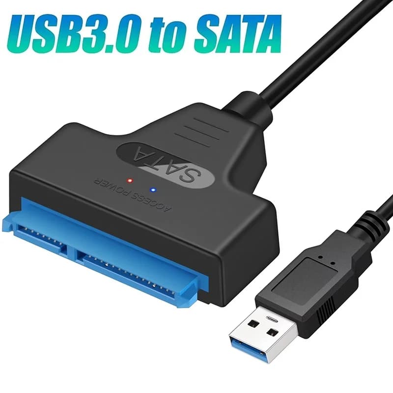 Cavo adattatore SATA 3 a USB 3.0 Cavo da USB a SATA Supporto 22 pin per connettore per computer PC con disco rigido SSD HDD esterno da 2,5 pollici