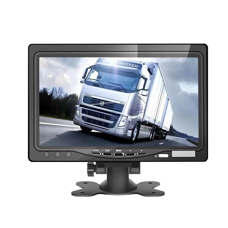 Camion Bus MDVR Poggiatesta per auto Risoluzione 1024x600p Transistor a film sottile LCD RGB Telecamera di backup AHD/CVBS Supporto 4 pin