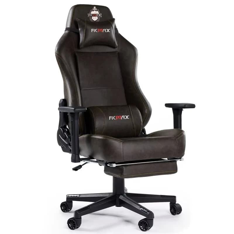 Sedia da gioco ergonomica in pelle con braccioli regolabili Sedia da scrivania reclinabile con schienale alto per ufficio Sedie girevoli per computer da gioco