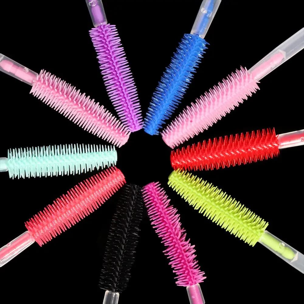 Pennelli Cosmetici, Pettine per Sopracciglia per Extension Ciglia, Pennello Monouso per Sopracciglia, Applicatore per Mascara, Spazzole per Ciglia
