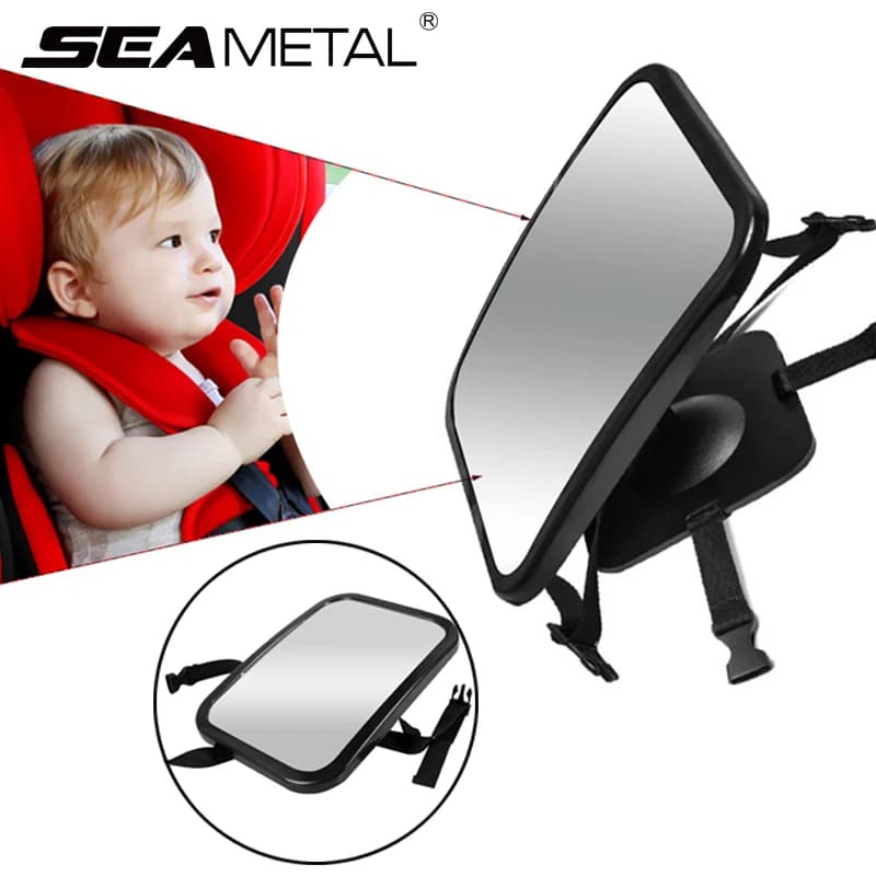 Specchio per bambini Seggiolino auto Poggiatesta posteriore Monitor per bambini Specchio Interno Specchi per bambini Sedile posteriore per bambini Monitor di sicurezza Rotazione di 360 gradi