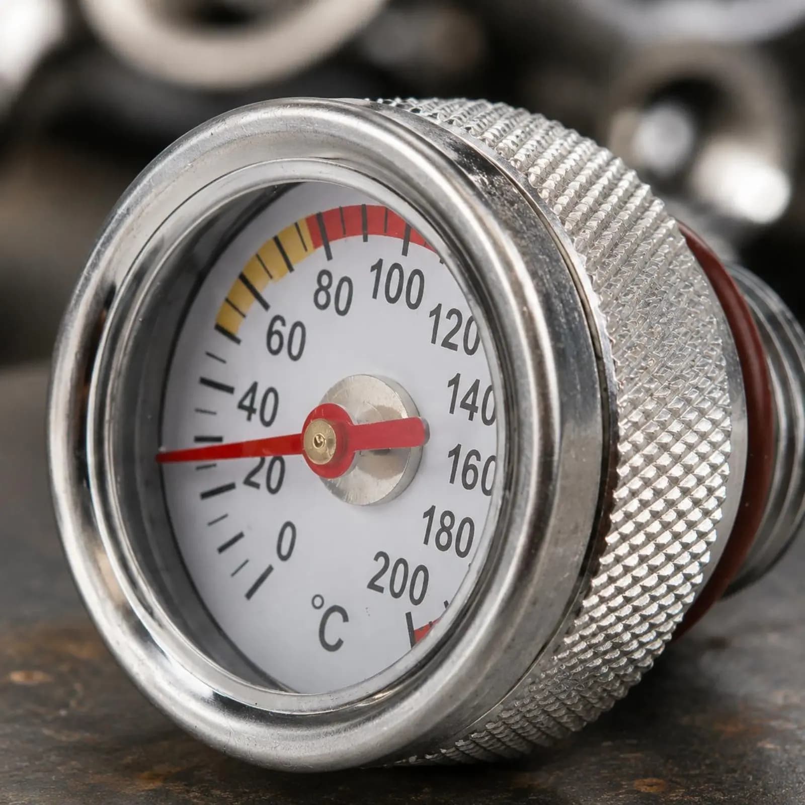 Temperature indicator Oil for Motorcycle, Compact Thermometer for Motor M20 1.5, Heat Resistant for Maintenance and Workshop