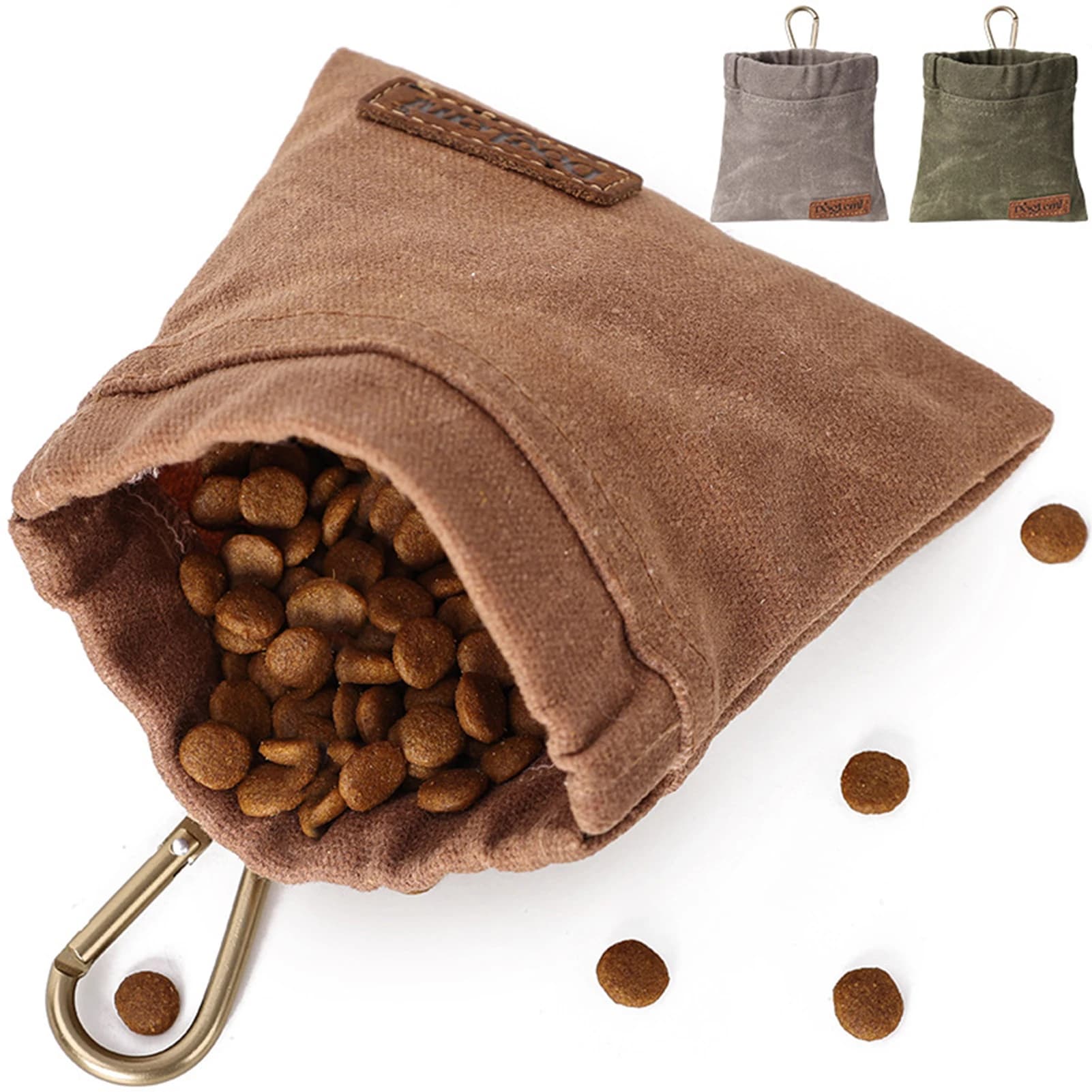 Borsa Porta Snack per Addestramento Cani, Mini Marsupio Portatile per Cuccioli e Uccelli, per Viaggi e Uso all'Aperto