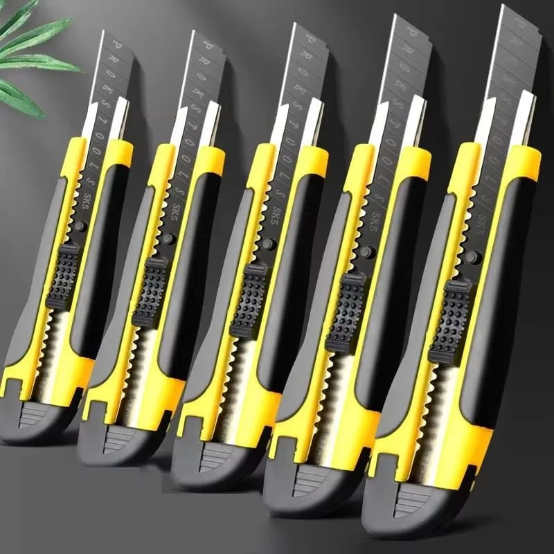 Coltello artistico grande Taglierina per carta in acciaio inossidabile Manico in plastica multiuso Forniture di cancelleria durevoli per carta da parati artigianale fai-da-te