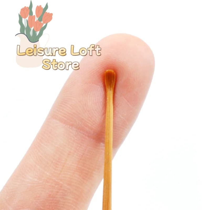 5/10Pcs Bamboo Spoon Ear Pick Tool Polishing Round Bamboo Handle Ear Cleaner Ear Clearner Tools Kit