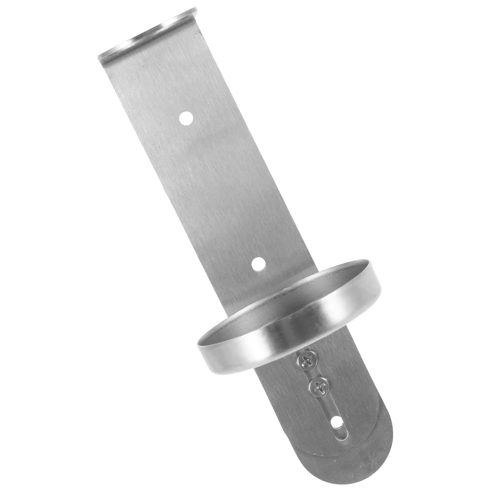 Stainless Steel Wall Mounted Soap Holder No Drill Easy Install Shampoo Bottle Holder Bathroom Shower Dispenser Rack