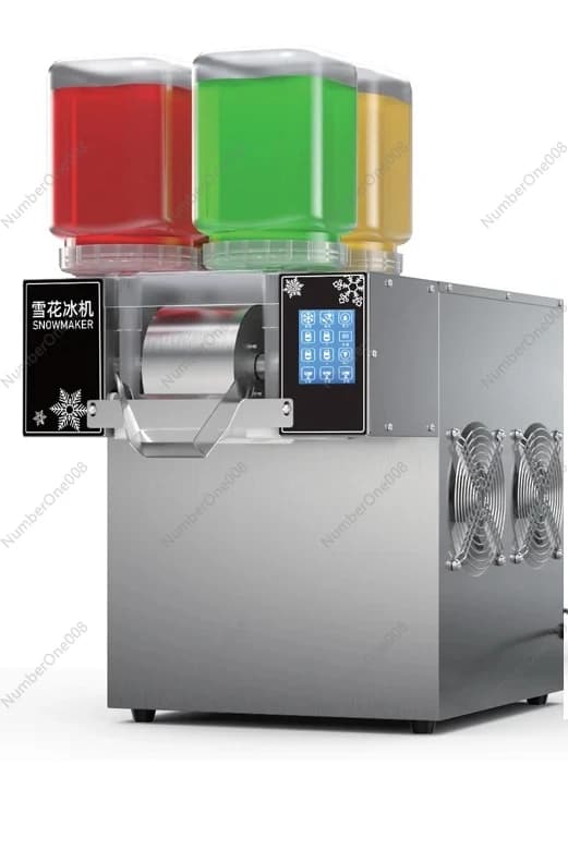 Macchina Commerciale per Gelato a 4 Vasche, Macchina per Ghiaccio Tritato Multicolore, Produttore di Coni di Neve, Attrezzatura Multifunzione per Bevande Fredde
