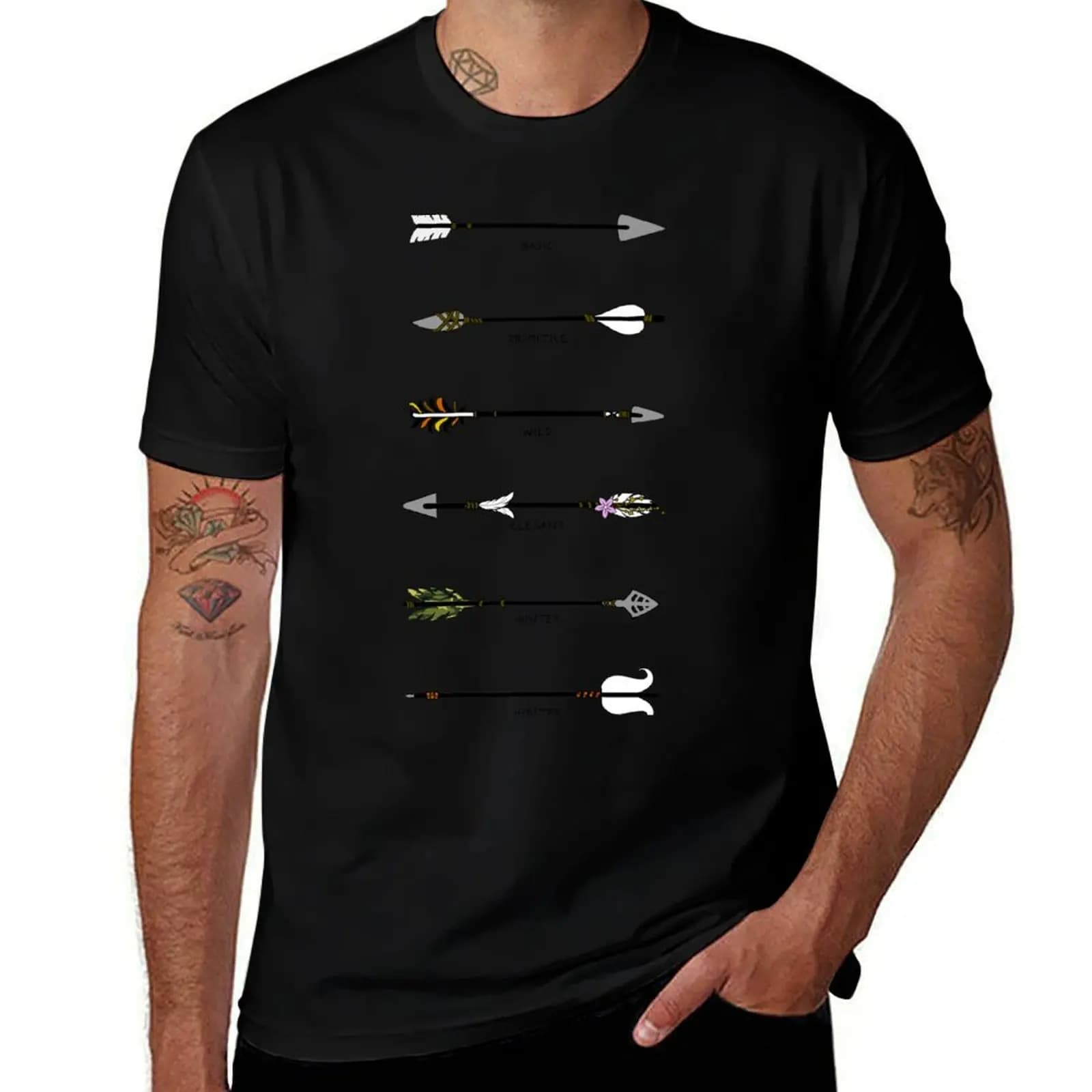 T-shirt Arrow Styles Plus Size, top casual da esterno