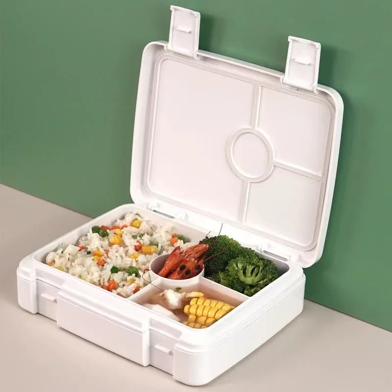 Griglie Bento Contenitori per la conservazione degli alimenti Strato singolo Microonde Lunch Bento Box Lunch Box per bambini Adolescenti Lavoratori