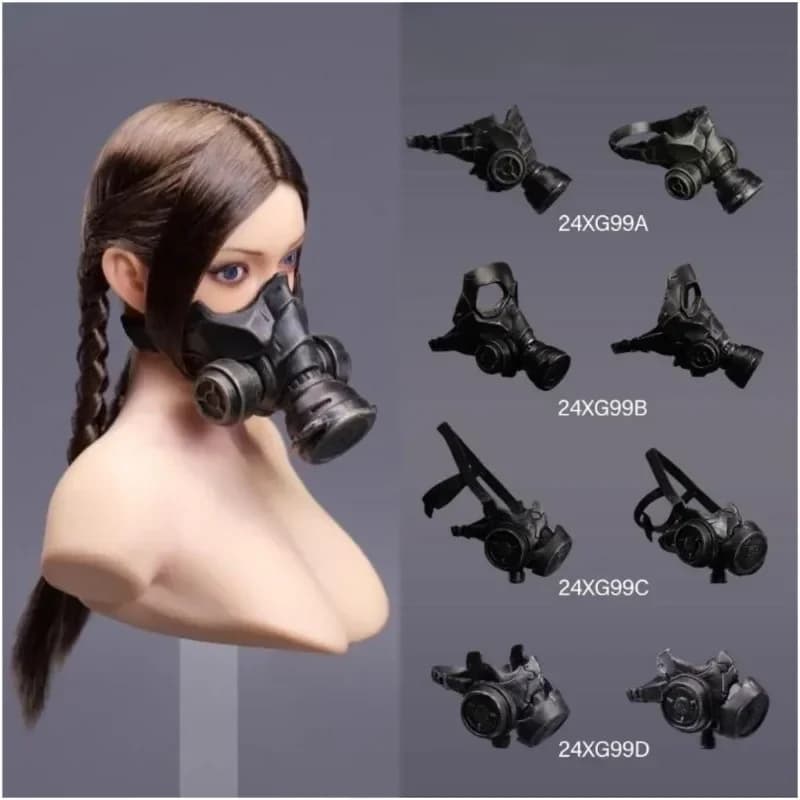 VSTOYS 24XG99 Maschera antigas femminile in scala 1/6 Modello Soldato Puntelli di scena per giocattoli da 12 pollici Figure Accessori per il corpo Bambola