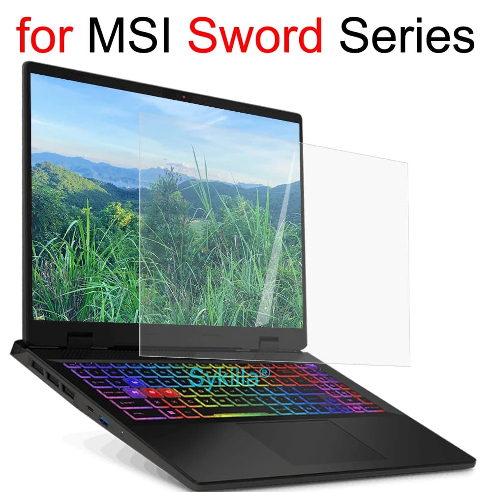 Pellicola salvaschermo per MSI Sword 15 16 HX 17 15.6 17.3 B13V B14V A12V A12V A13U A13V HD Clear Guard Pellicola per pelle smerigliata opaca