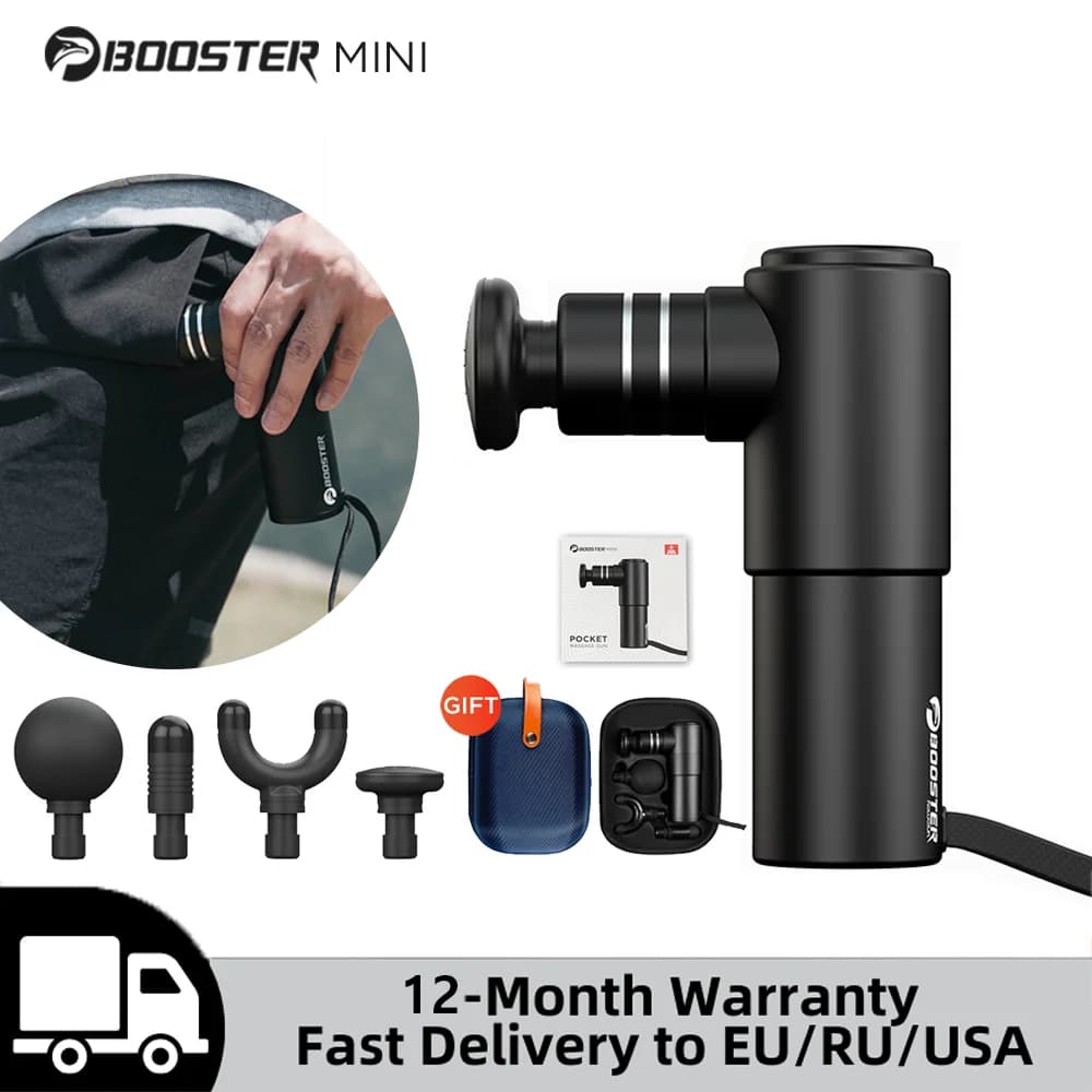 BOOSTER Mini Muscle Massage Electric Gun Pocket Muscle Massage Pain Treatment For Body Massage Relaxation Christmas Gift