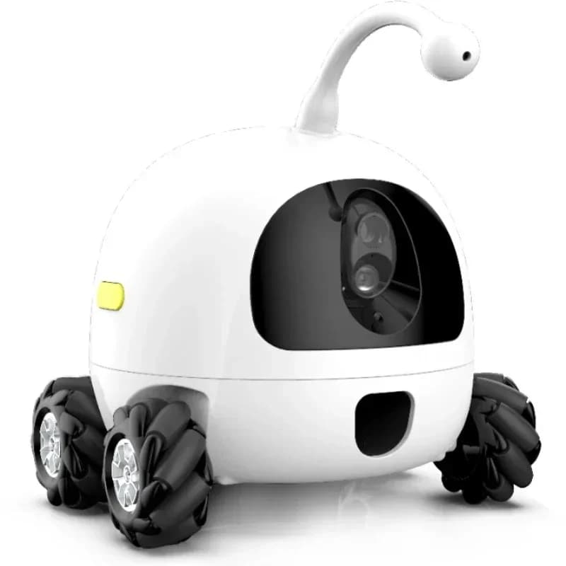 Durevole e affidabile Webcam Smart Pet Robott Robot Giocattoli per animali domestici Robot con fotocamera per cani Trattare il giocattolo per gatti Compagno intelligente Robo