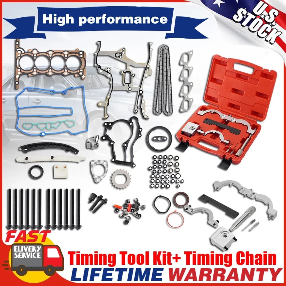 Set di bulloni guarnizioni testata, catena di distribuzione e kit di attrezzi per Chevrolet Cruze 1.4L Turbo