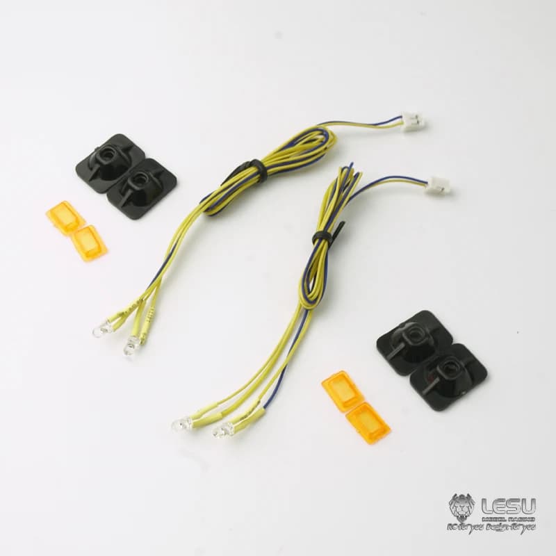 1/14 modello di camion giocattolo gonna laterale lampada decorativa S-1224 lampada modificata R620 R470 Tamiya LESU trattore