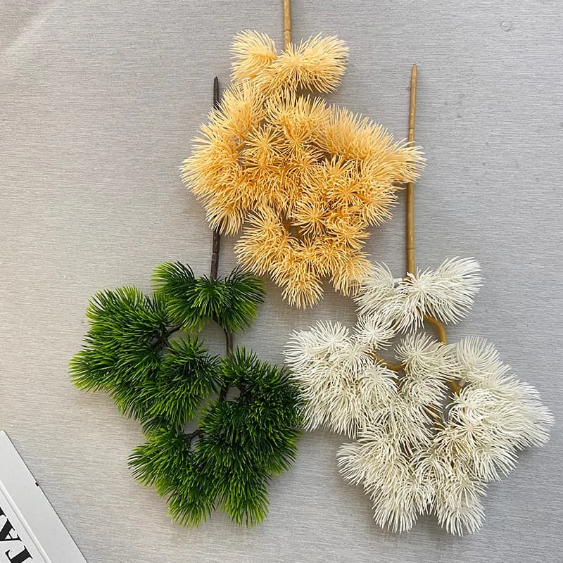 1Pcs Plastic Artificial Pine Cypress Plant Bonsai Desktop Garden Plastic tree Branch