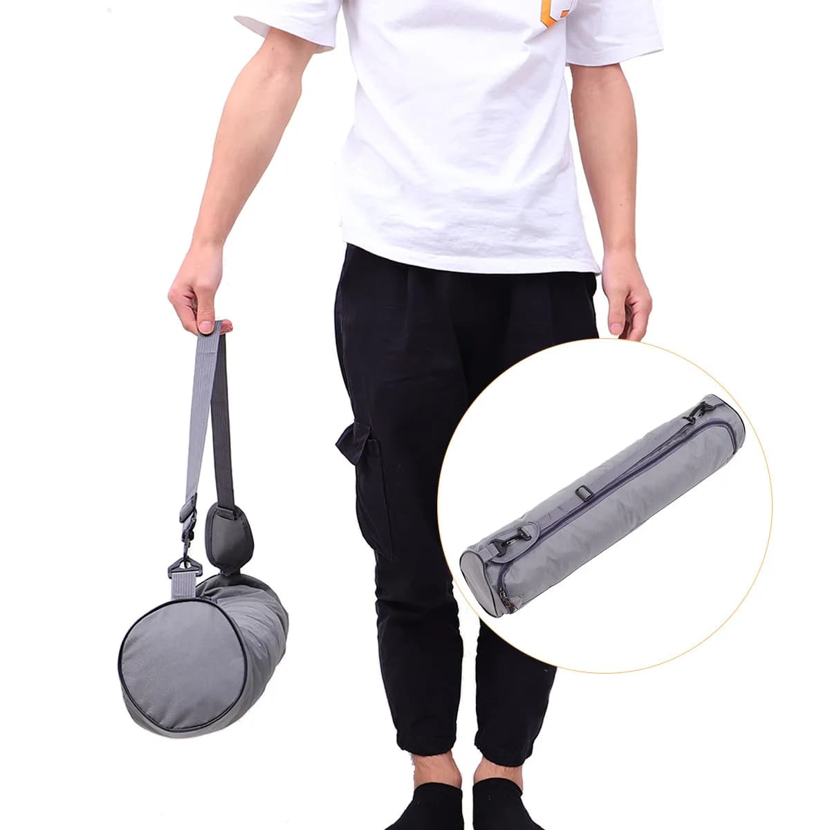 Premium Canvas Yoga Mat Carry Bag Designed Specifically for Large Thick Mats Gym Yoga Travel Storage Sling Sports Bag Waterproof