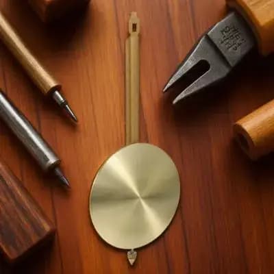 Pendolo in Metallo di Ricambio per Orologio da Parete, Parte Oscillante Resistente all'Usura, Accessori per Movimento Orologio