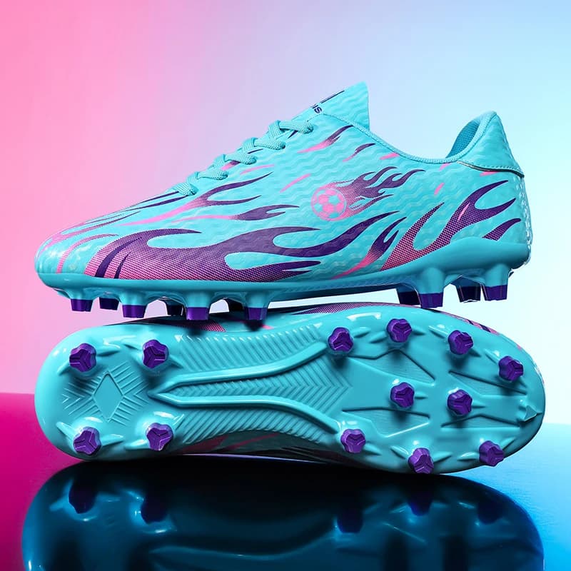 Scarpe da Calcio Professionali per Uomo, Scarpini Sportivi con Supporto alla Caviglia, Sneakers per Allenamento e Partite all'Aperto, Antiscivolo e Resistenti